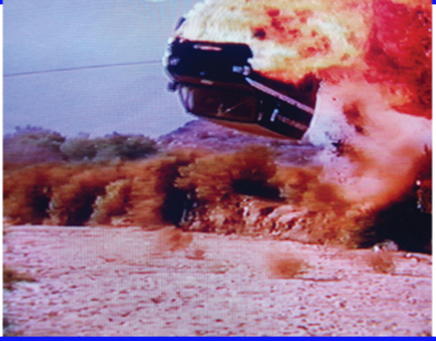 A car launched into the air amid an explosion during a film stunt
