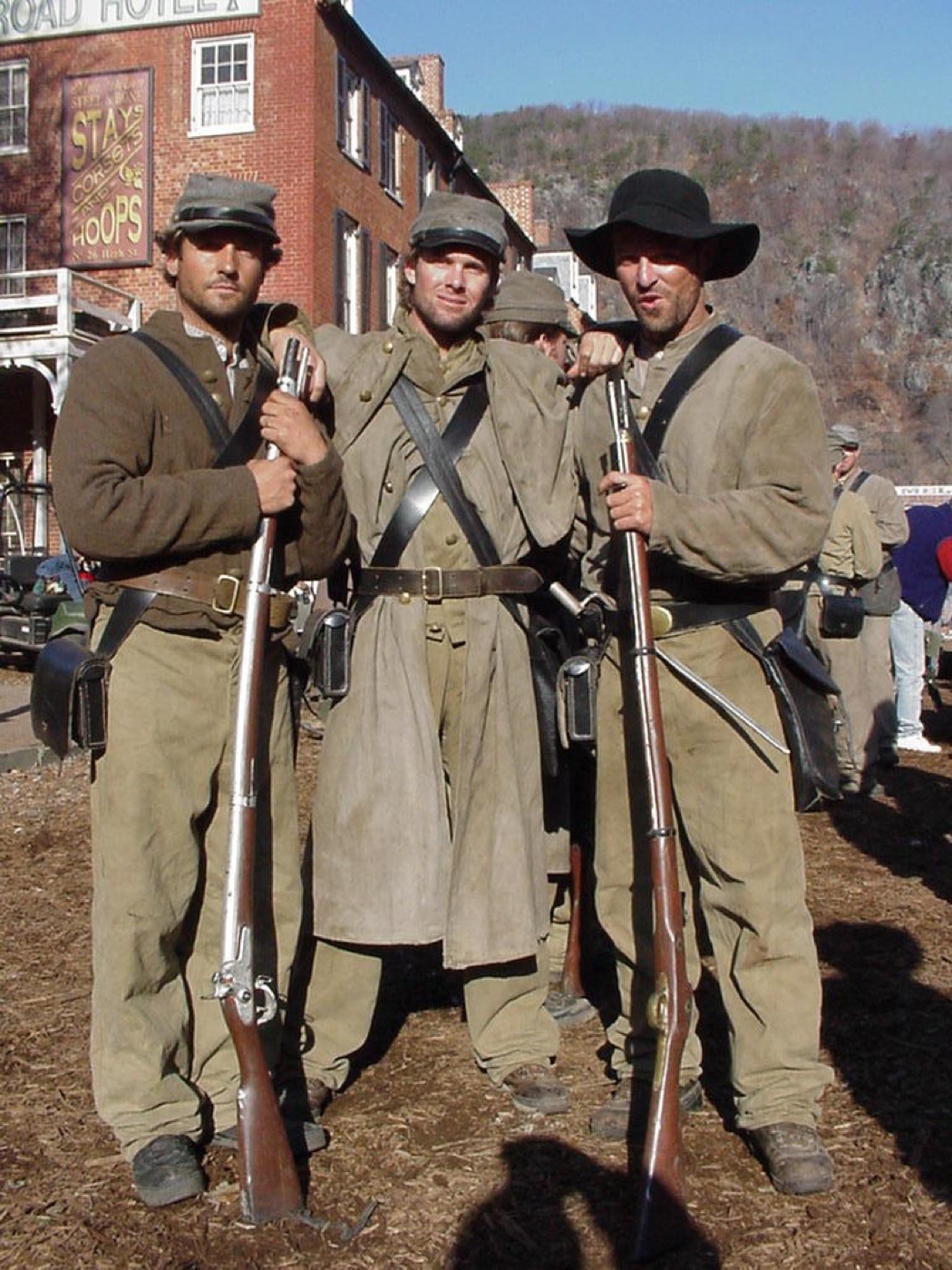 Stanton Barrett in period costume on a film set