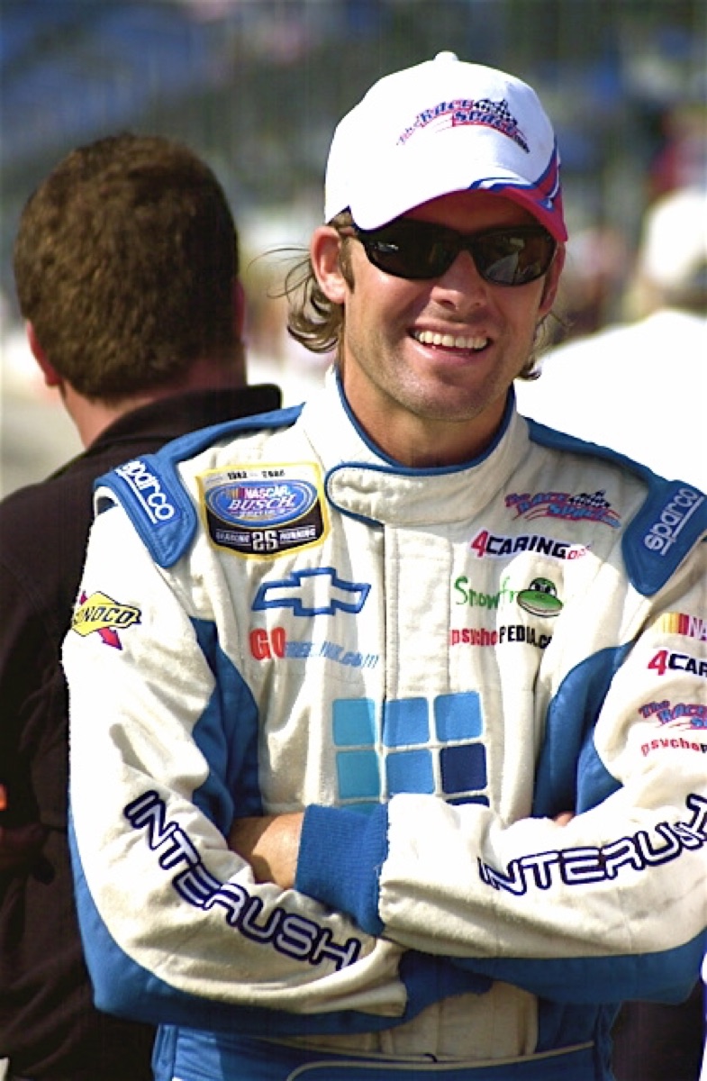 Stanton Barrett in NASCAR firesuit